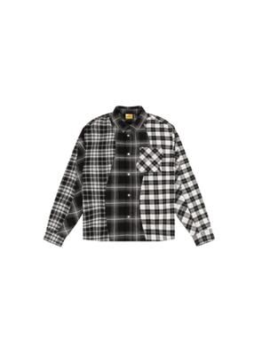 Dime Triple Plaid Shirt Black • M